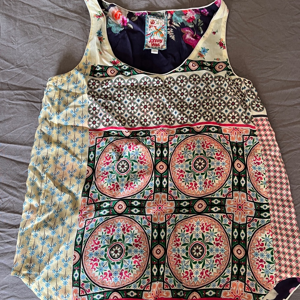 JOHNNY WAS Kimo Courtney Reversible Tank Size XXS